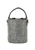 Embellished Bucket Bag, &pound;1,200, Handbags, Black/Silver, Satin, Back view